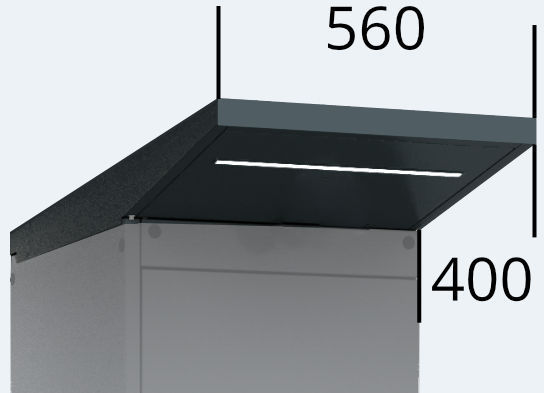 Überstand für die Packstationen 560 für Außenbereich