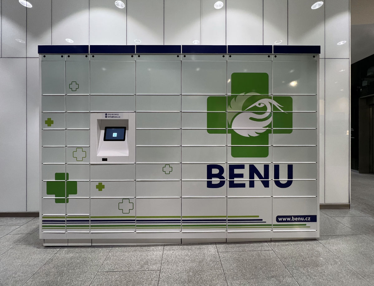 Lieferautomaten des Benu-Apothekennetzes